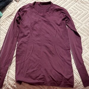 lululemon athletica Long-Sleeve Top in Deep Plum
